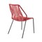 Armen Living Clip Indoor Outdoor Stackable Steel Dining Chair with Brick Red Rope, PK2 LCCPSIBRK - alternate 4